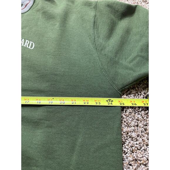 Vintage Marthas Vineyard Cape Cod Green Ringer Crewneck Sweatshirt Large - Picture 4 of 5